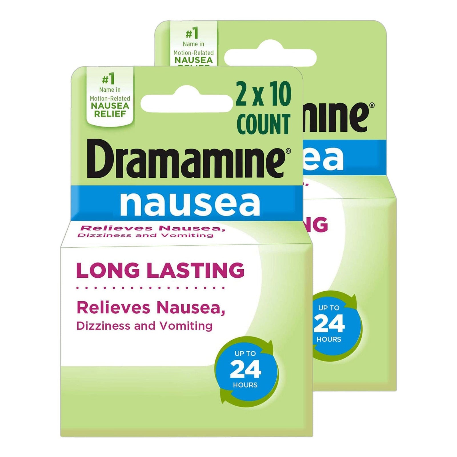 Dramamine Nausea Relief (10 ct, 2 pk)