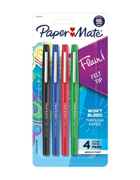 Paper Mate Flair Pens Assorted (4 ct)