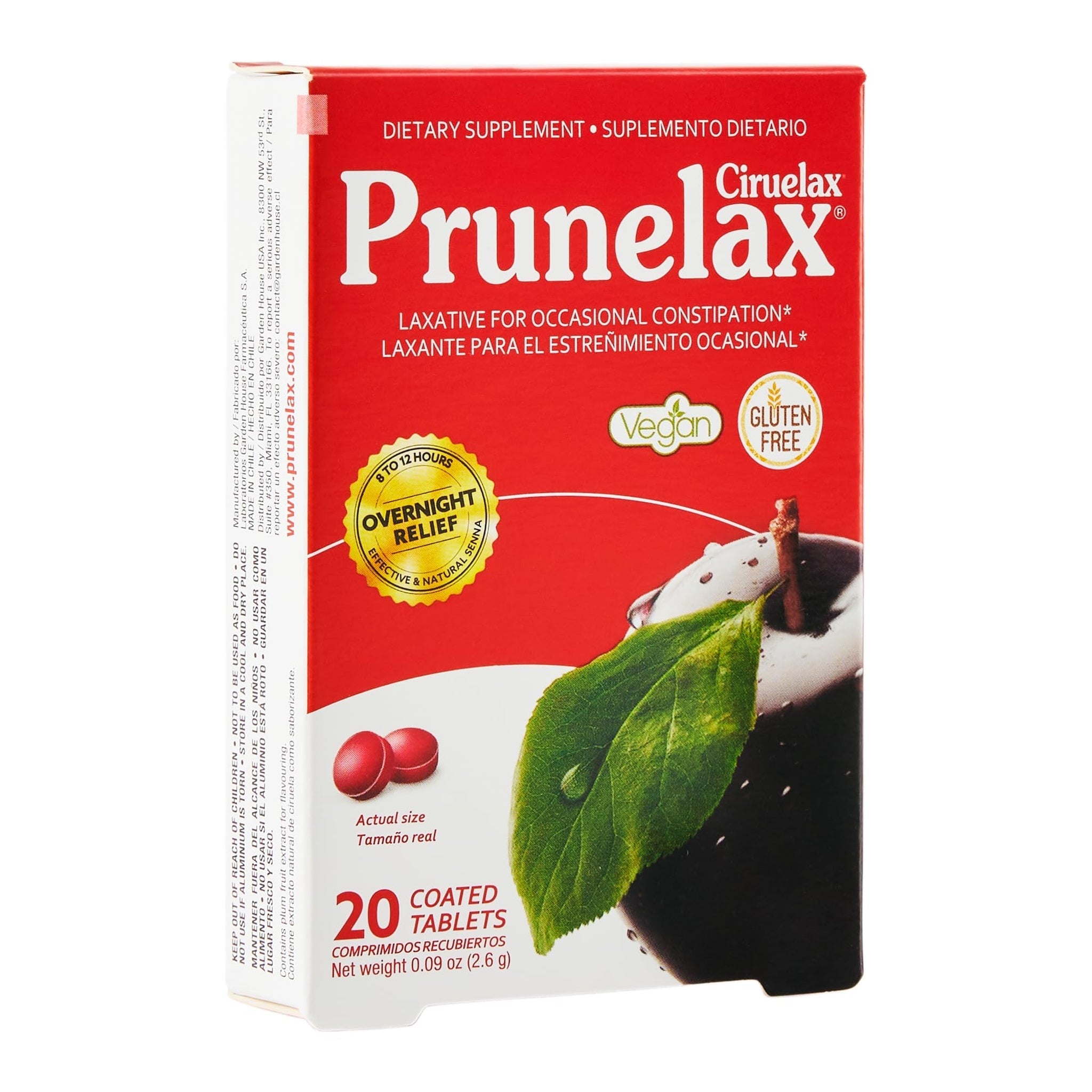 Prunelax Regular Strength Laxative (20 ct)