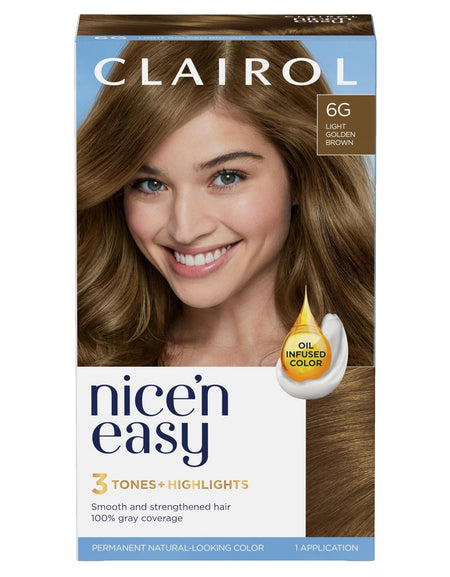 Clairol Nice'n Easy Hair Color 6G Light Golden Brown