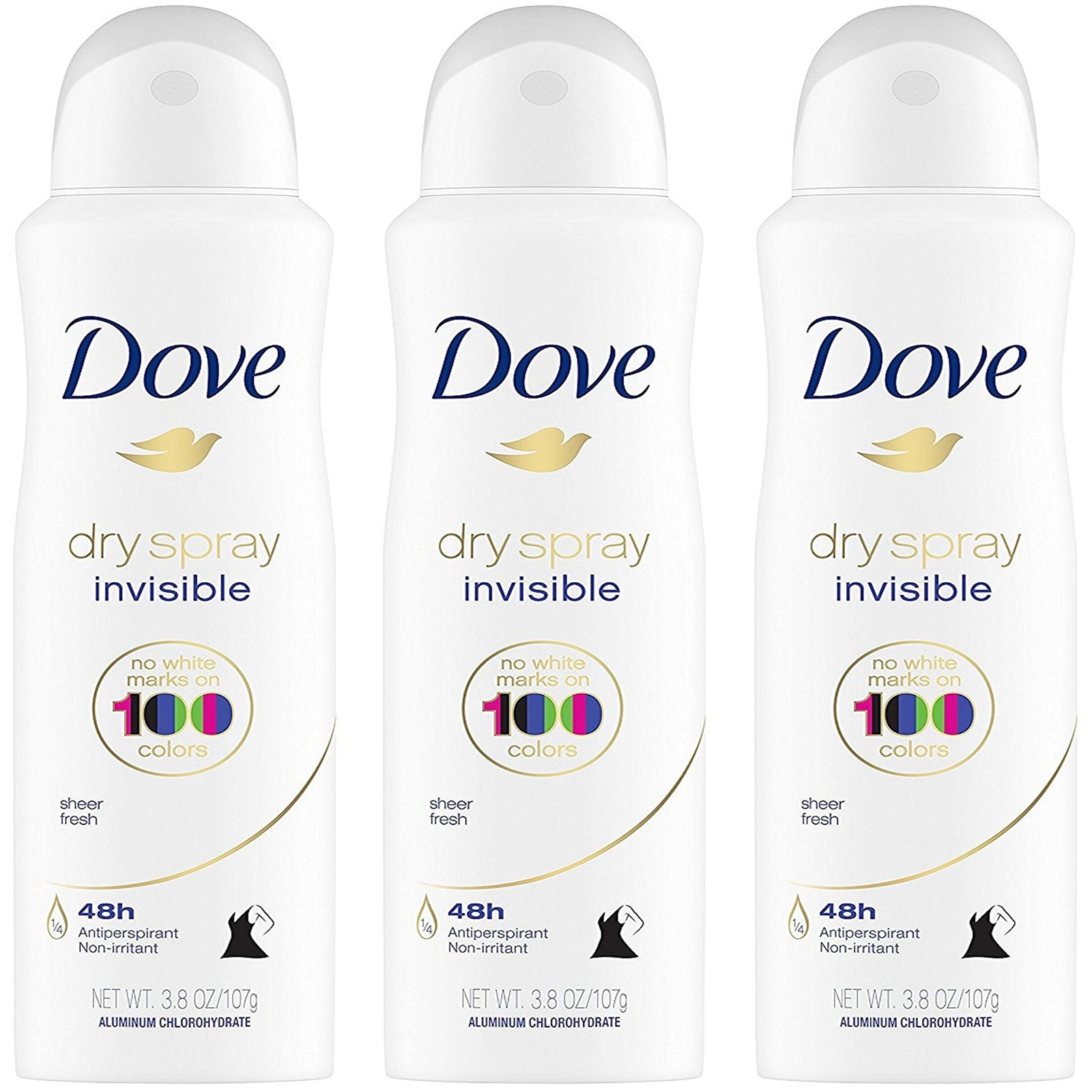 Dove Dry Spray Sheer Fresh (3.8 oz, 3 pk)