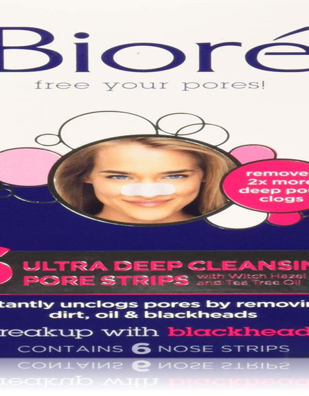 Biore Ultra Deep Nose Strips (6 ct, 3 pk)