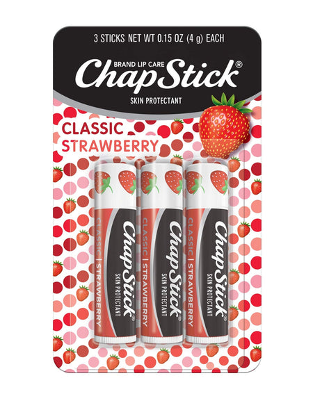 ChapStick Classic Strawberry Lip Balm (0.15 oz, 3 Count)
