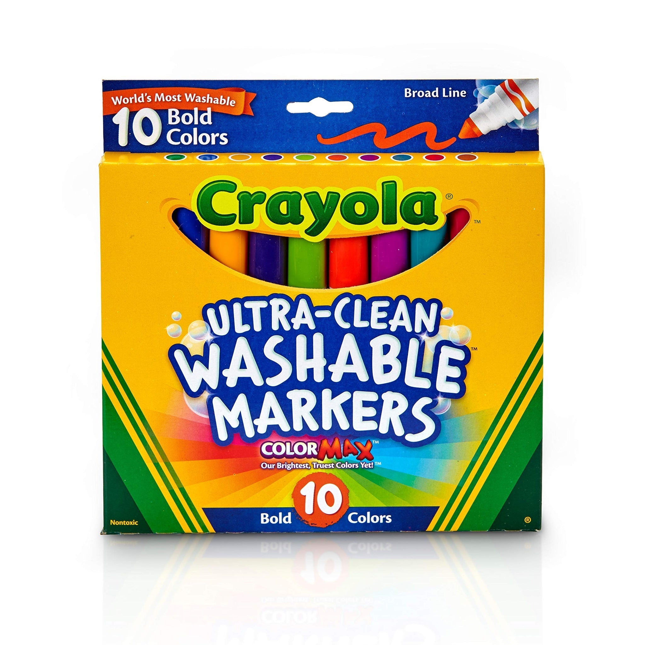 Crayola Ultraclean Bold Markers (10 Count)