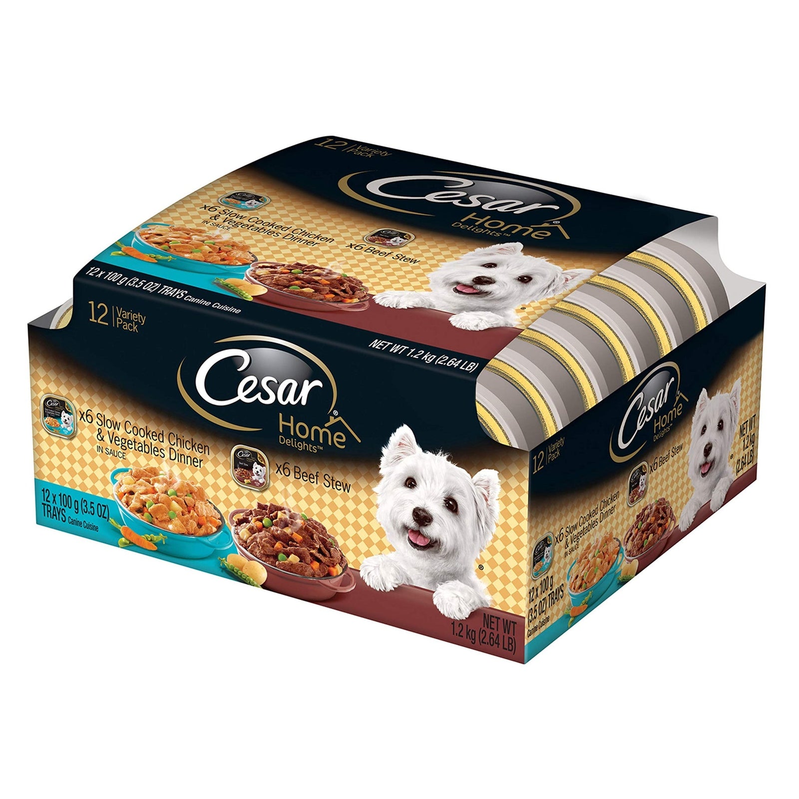 Cesar Home Delights Variety Pack Dog Food (3.5 oz, 12 Pack)