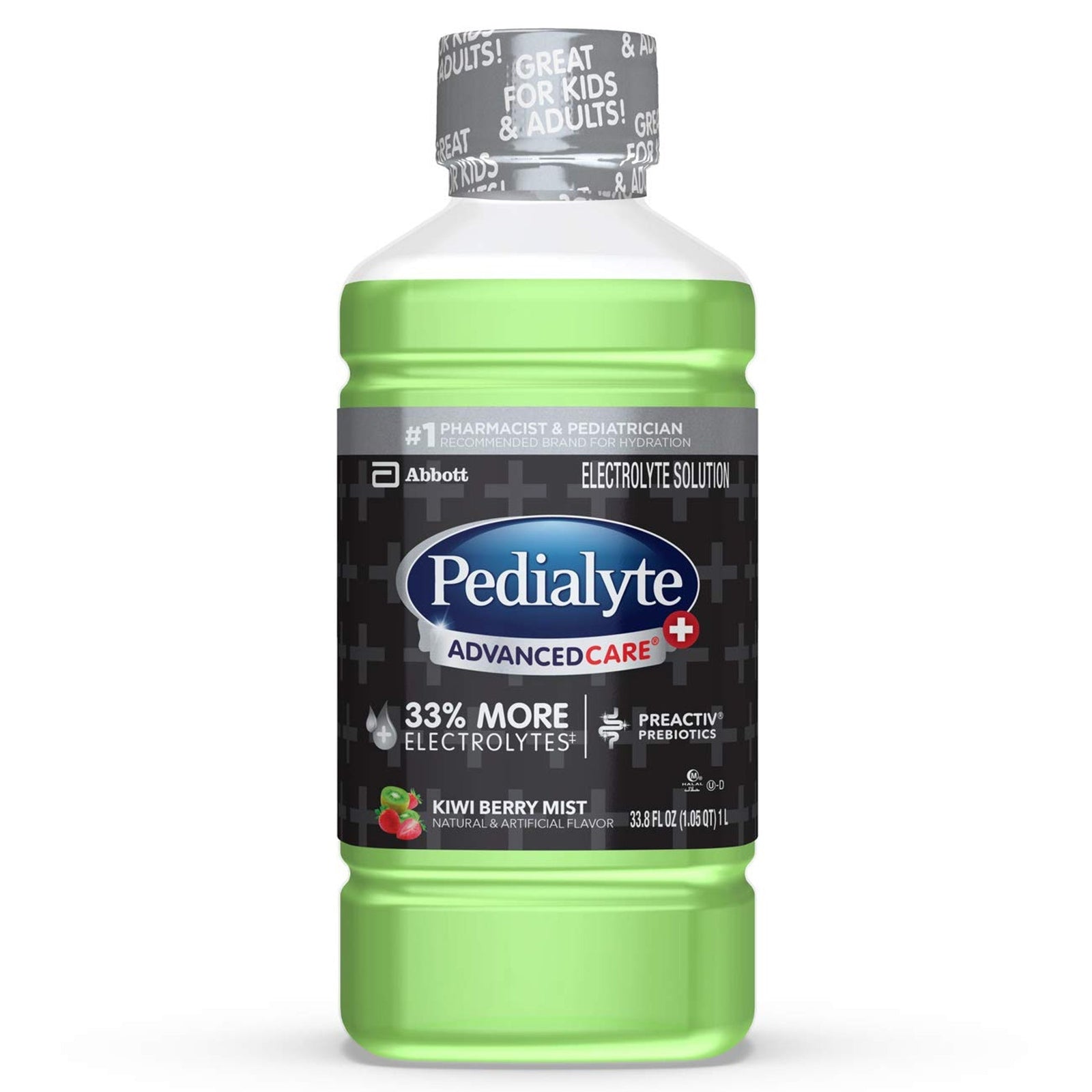Pedialyte AdvancedCare Plus Kiwi Berry Mist (1 Liter)