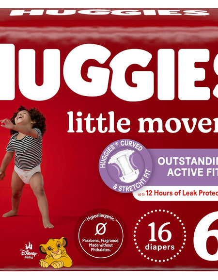 Huggies Little Movers Diapers Size 6 (16 Count)