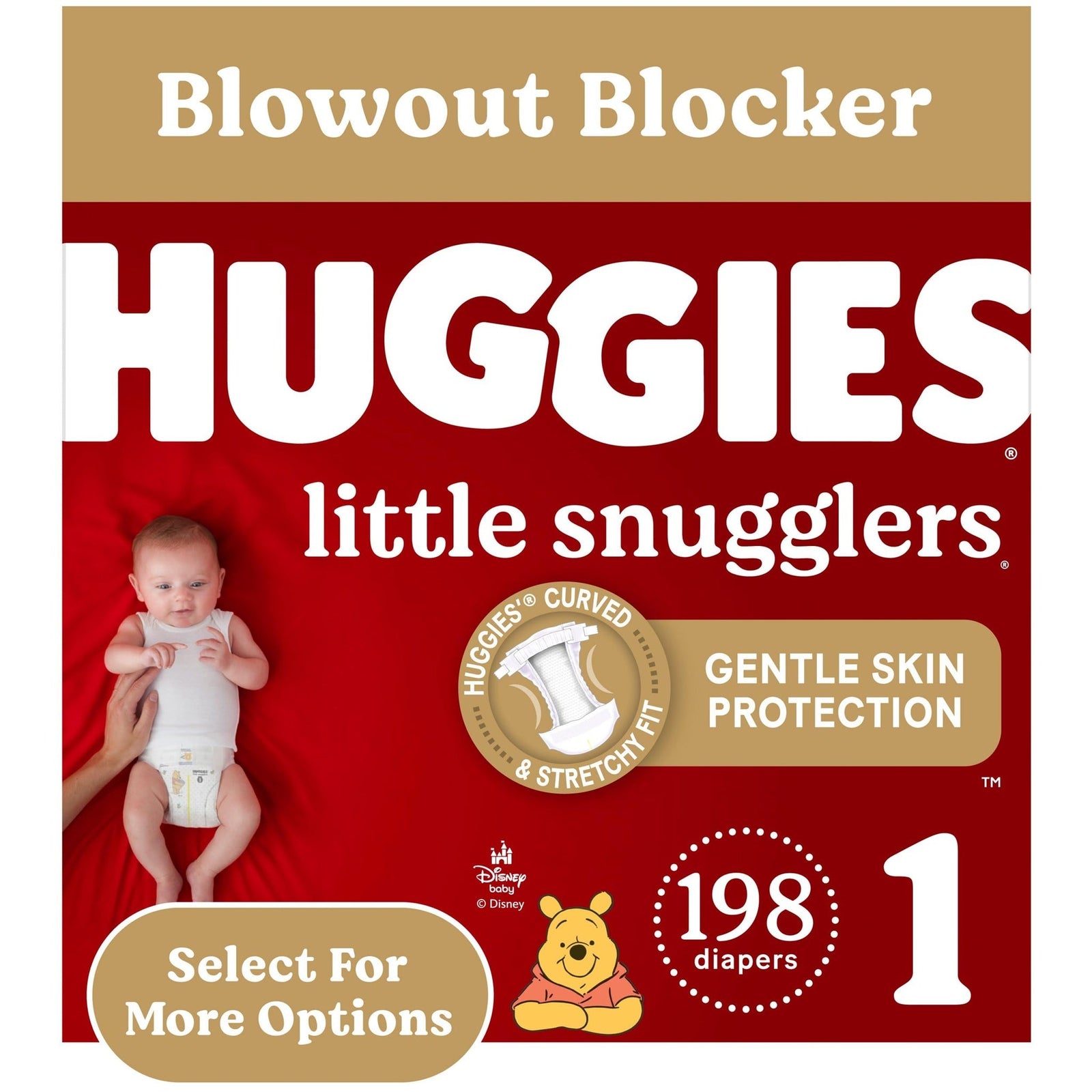 Huggies Little Snugglers Diapers Size 1 (198 Count)