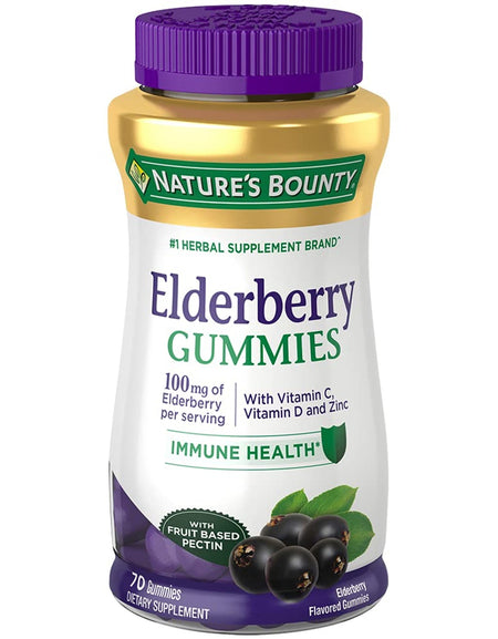 Nature's Bounty Elderberry Gummies (70 Count)
