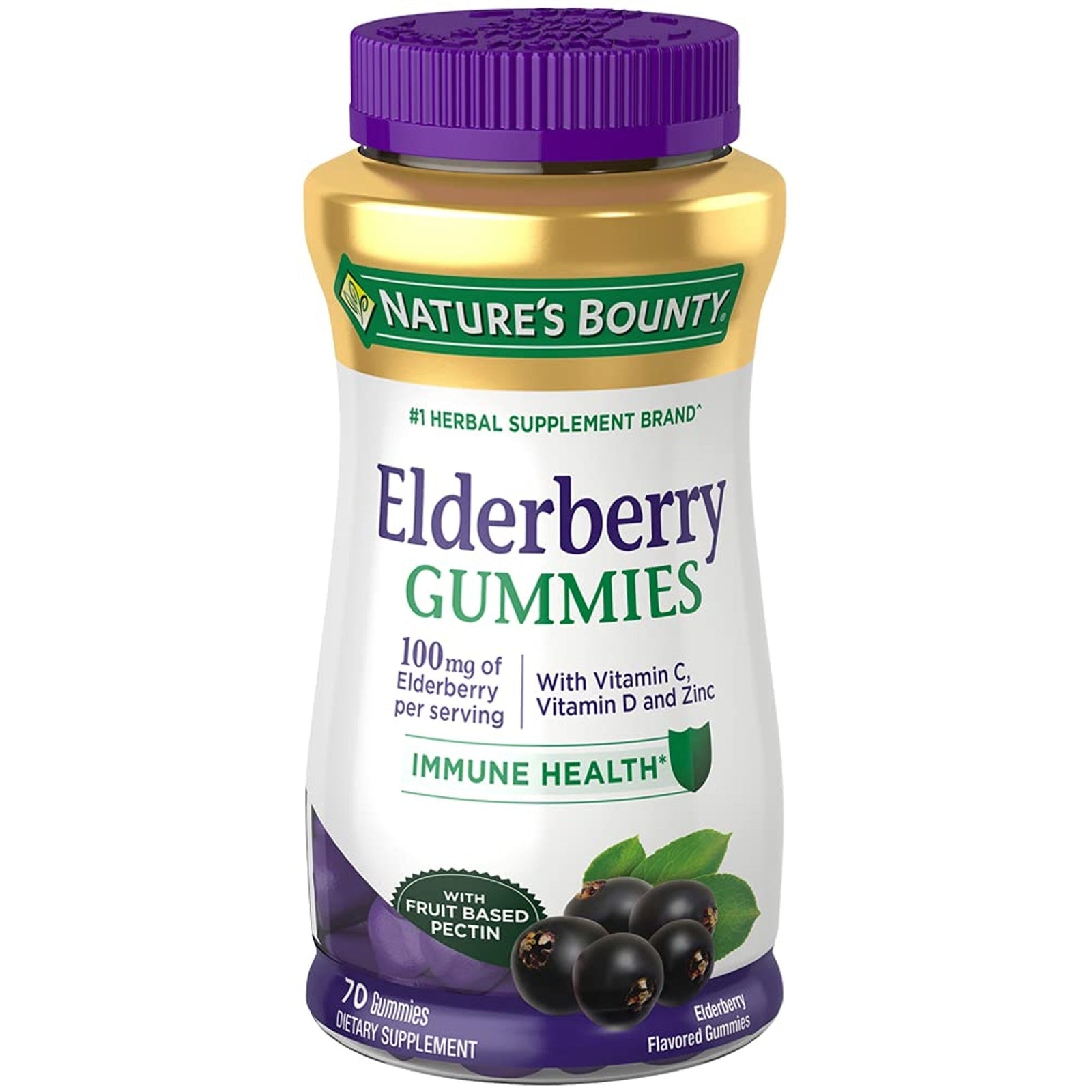 Nature's Bounty Elderberry Gummies (70 Count)