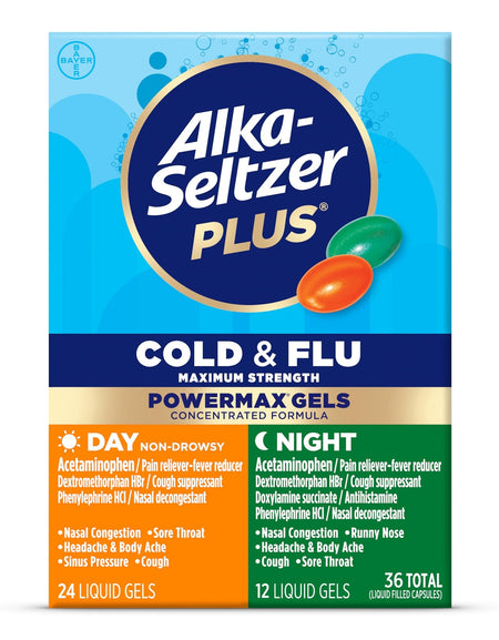 Alka-Seltzer Plus Cold & Flu Day + Night (36 Count)