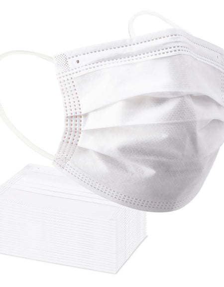 Borje White Disposable Face Masks (100 ct)