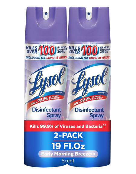 Lysol Disinfectant Spray Early Morning Breeze (19 oz, 2 pk)