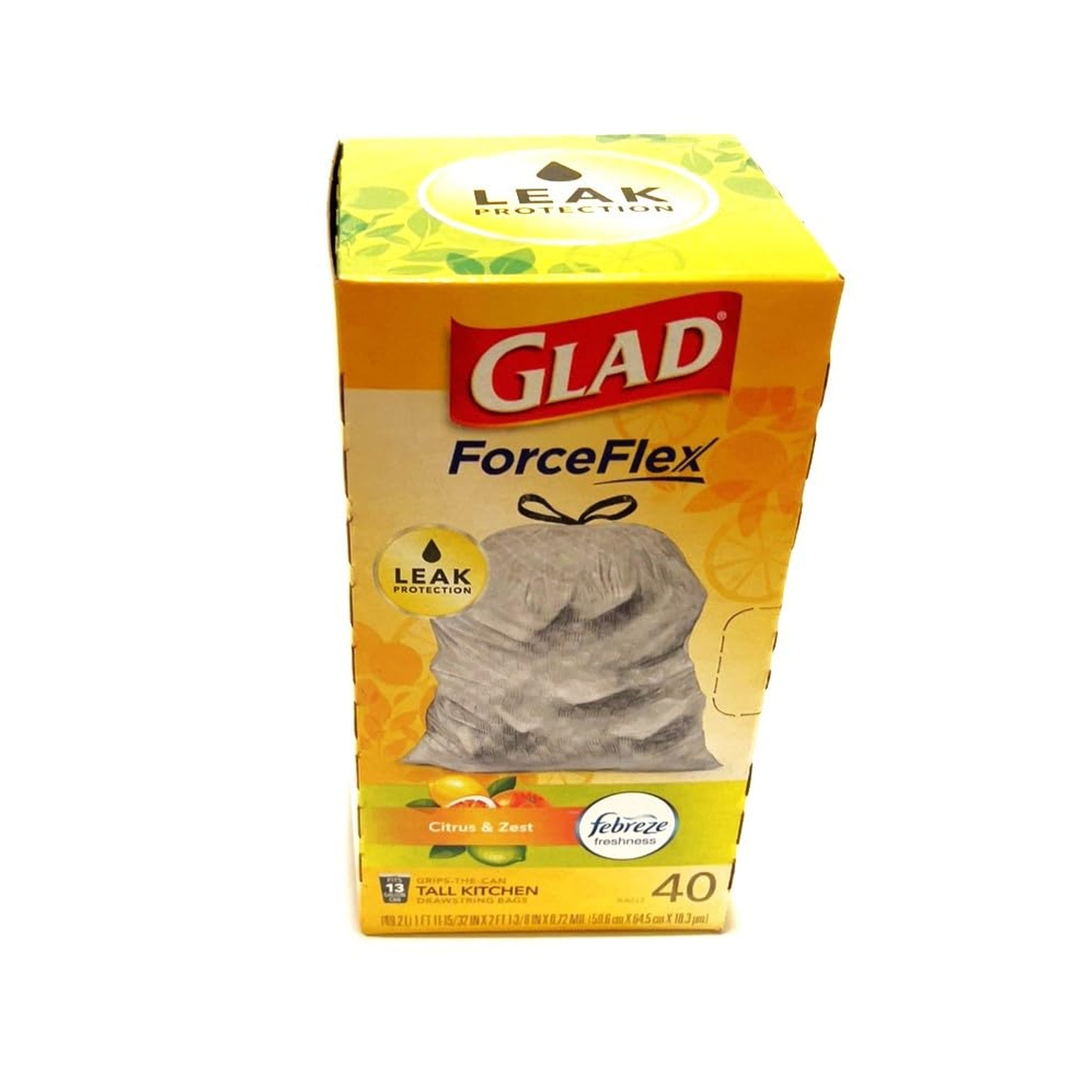 Glad Lemon Trash Bags 13 Gallon (40 ct)
