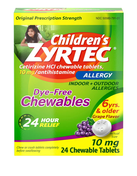 Zyrtec Children's Chewables Grape (24 Count)