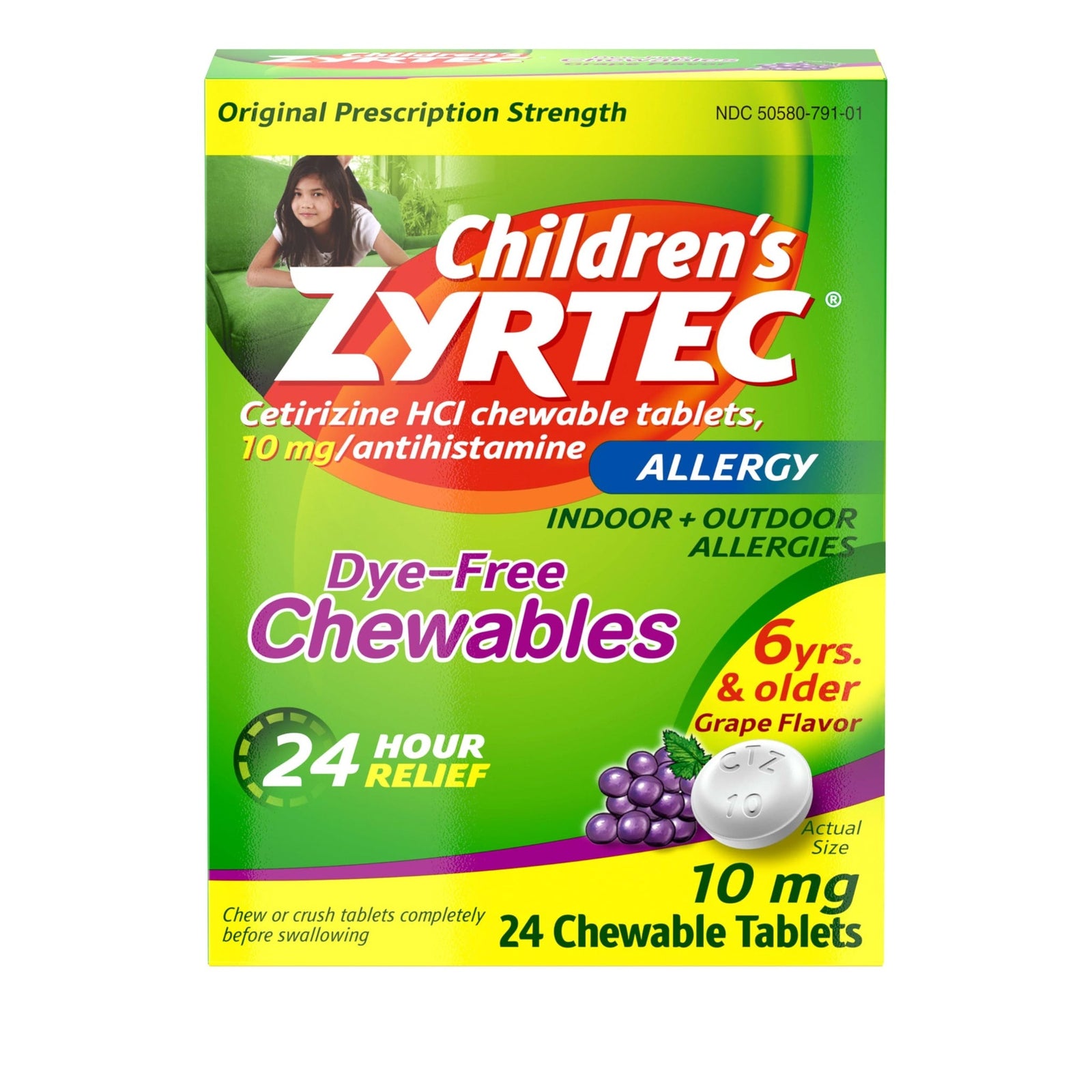Zyrtec Children's Chewables Grape (24 Count)
