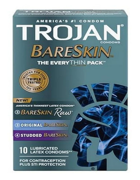 Trojan Bareskin Condoms Variety Pack (10 Count)