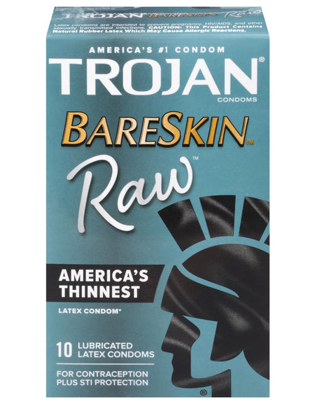 Trojan Bareskin Raw Condoms (10 Count)