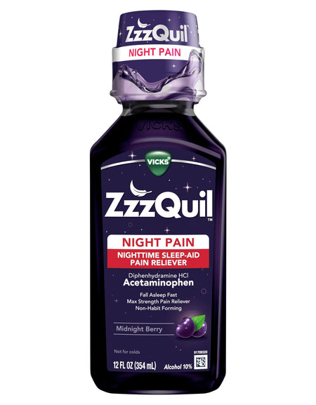Vicks ZzzQuil Max Strength Liquid Sleep Aid (12 oz)