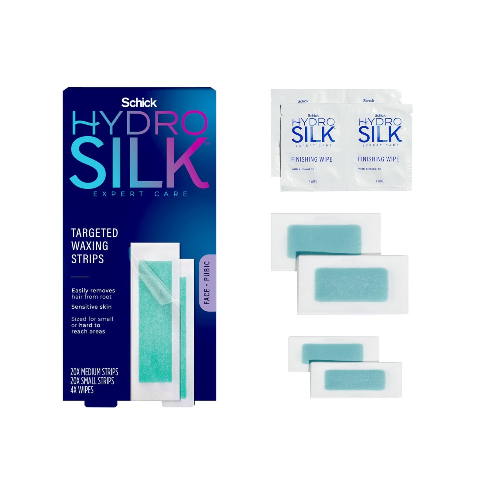 Schick Hydro Silk Waxing Strips Kit