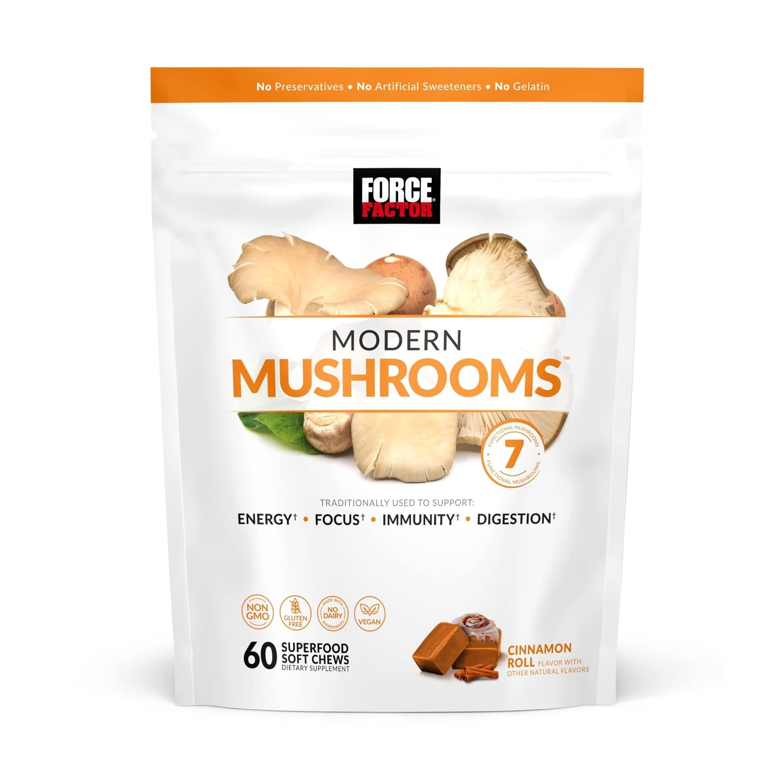 Force Factor Modern Mushrooms Soft Chews (60 Count)