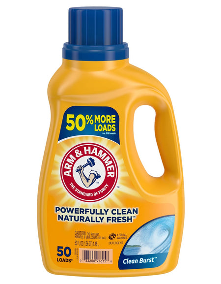 Arm & Hammer Liquid Detergent Clean Burst (50 oz)