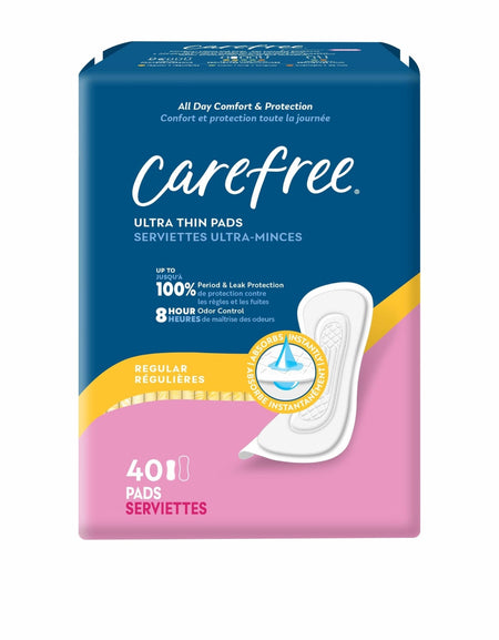 Carefree Ultra Thin Pads Without Wings (40 ct)
