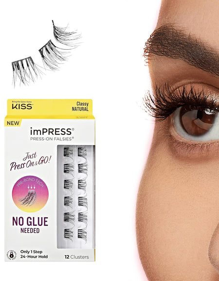 KISS imPRESS Press On Lashes Classy (12 Clusters)