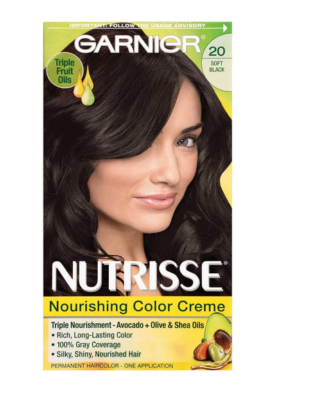 Garnier Nutrisse Hair Color Soft Black