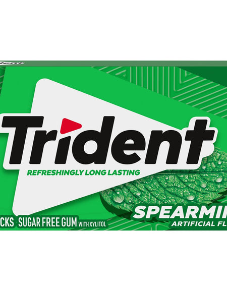 Trident Sugar Free Gum Spearmint (14 pc)