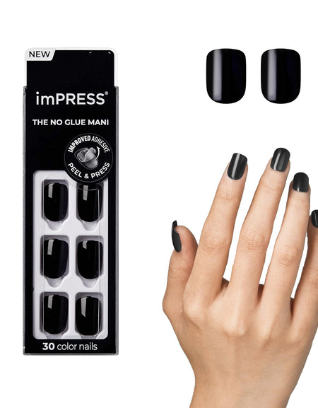 KISS imPRESS Press On Nails All Black