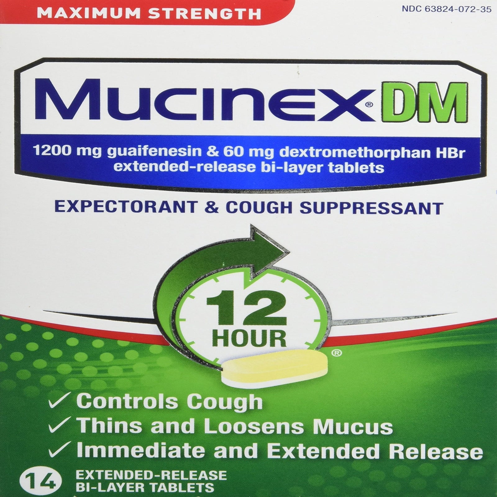 Mucinex DM Tablets (14 Count)