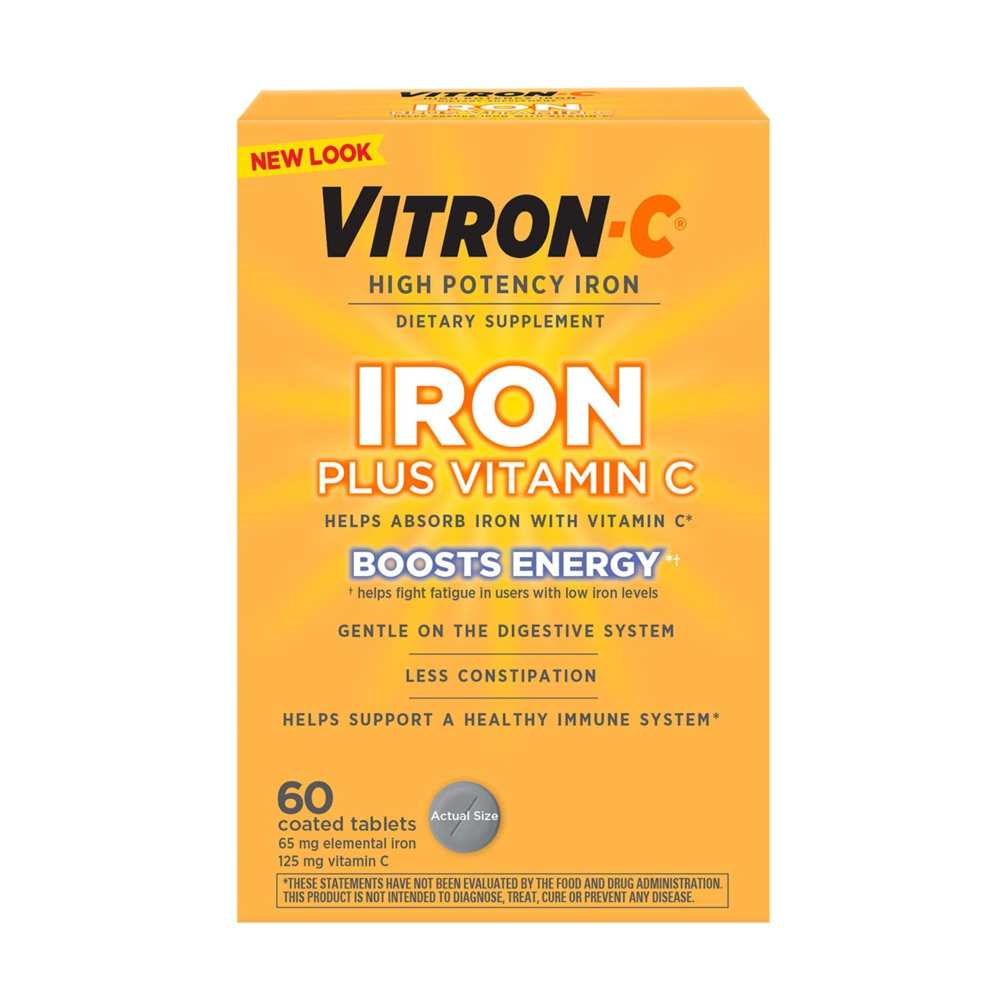 Vitron-C Iron Supplement (60 Count)