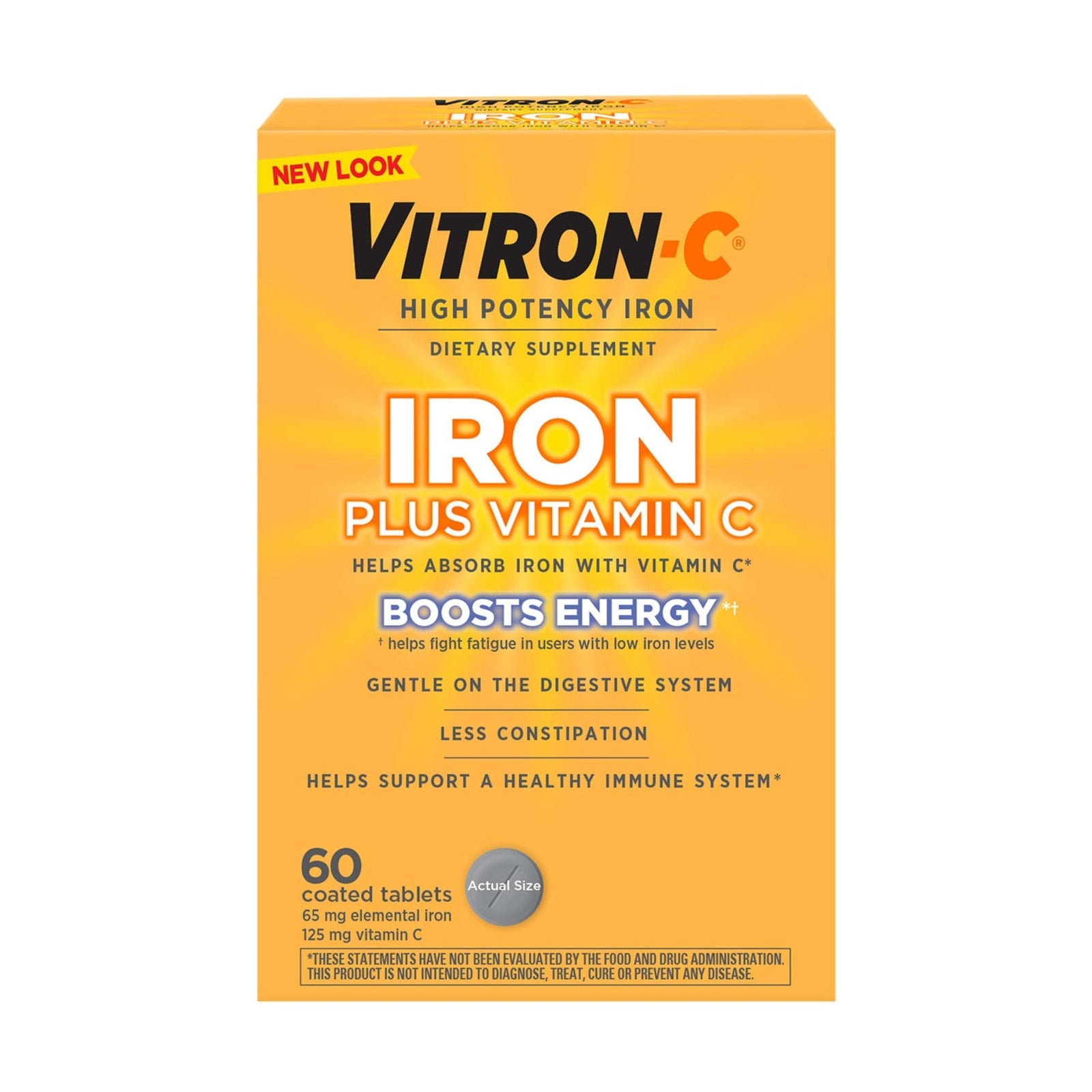 Vitron-C Iron Supplement (60 Count)