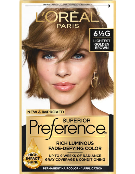 L'Oreal Paris Hair Color (Lightest Golden Brown)