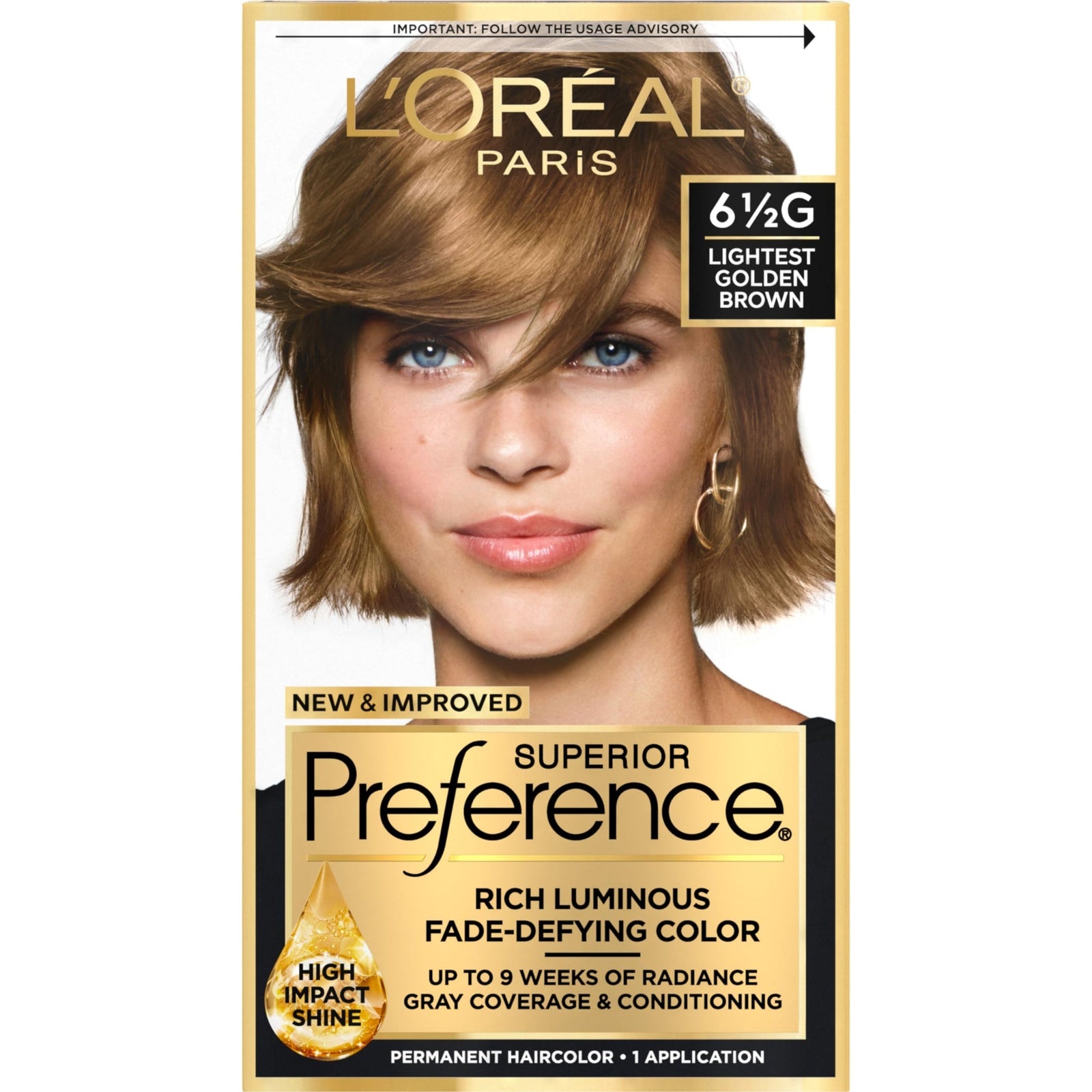 L'Oreal Paris Hair Color (Lightest Golden Brown)