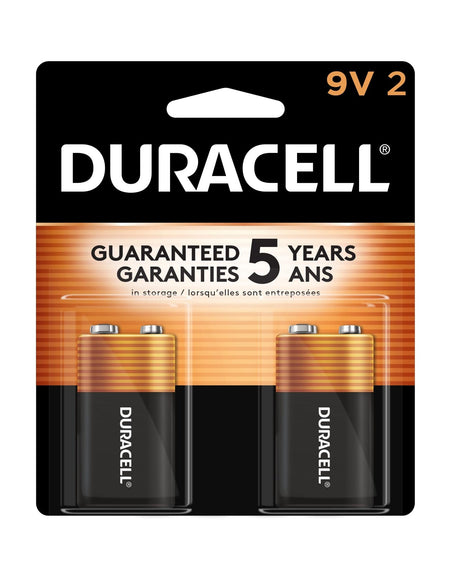 Duracell 9V Batteries (2 Pack)