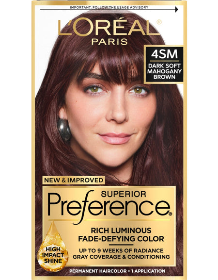 L'Oreal Hair Color (Dark Soft Mahogany Brown)