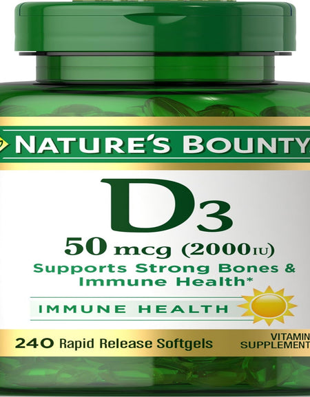 Nature's Bounty Vitamin D3 (240 Count)