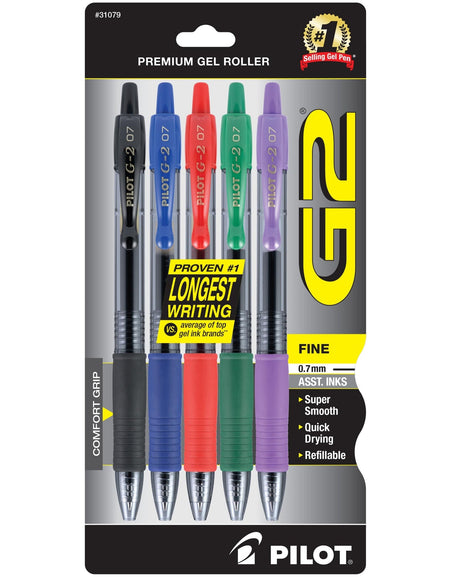 Pilot Gel Pens (5 Pack)
