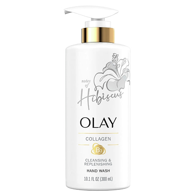 Olay Cleansing & Replenishing Hand Wash with Vitamin B3 + Collagen, 10.1 fl oz