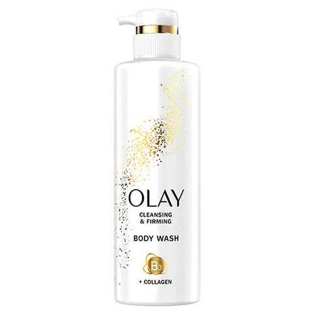 Olay Body Wash with Collagen and Vitamin B3, Cleansing & Firming, 17.9 Fl Oz