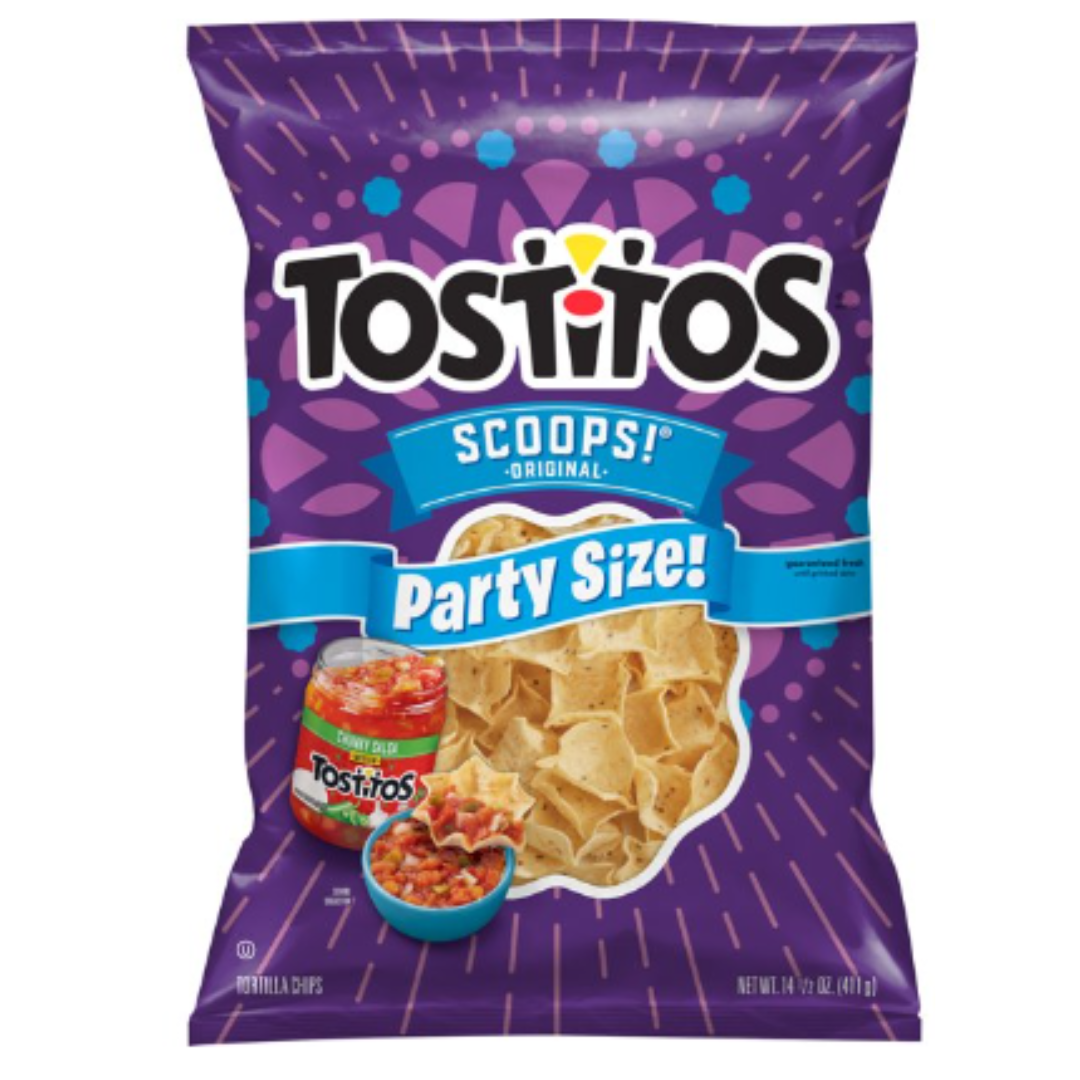 Tostitos Scoops! Tortilla Chips Party Size, 14.5 Ounce