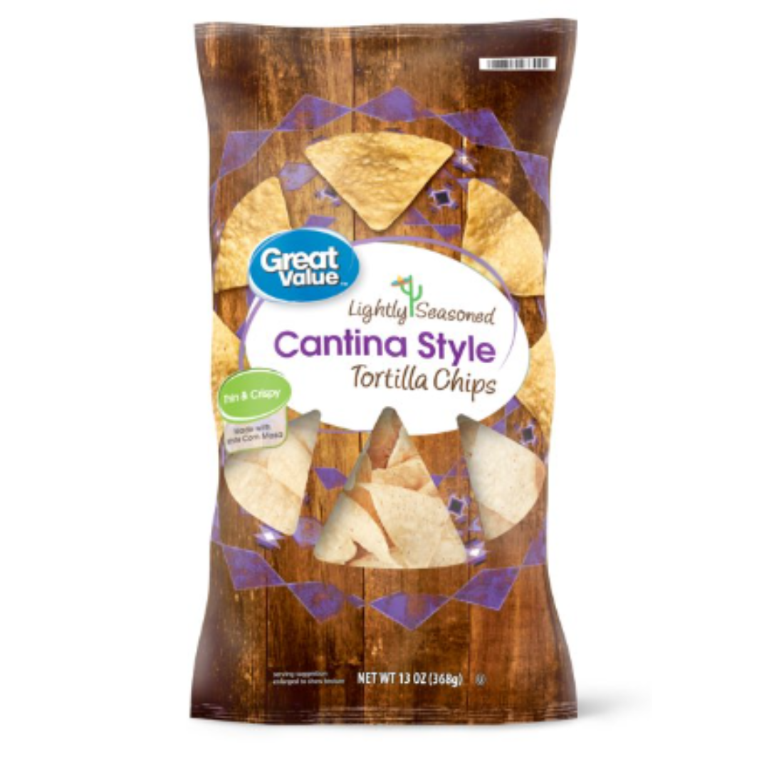 Great Value Thin & Crispy Cantina Style Tortilla Chips, 13 Ounce