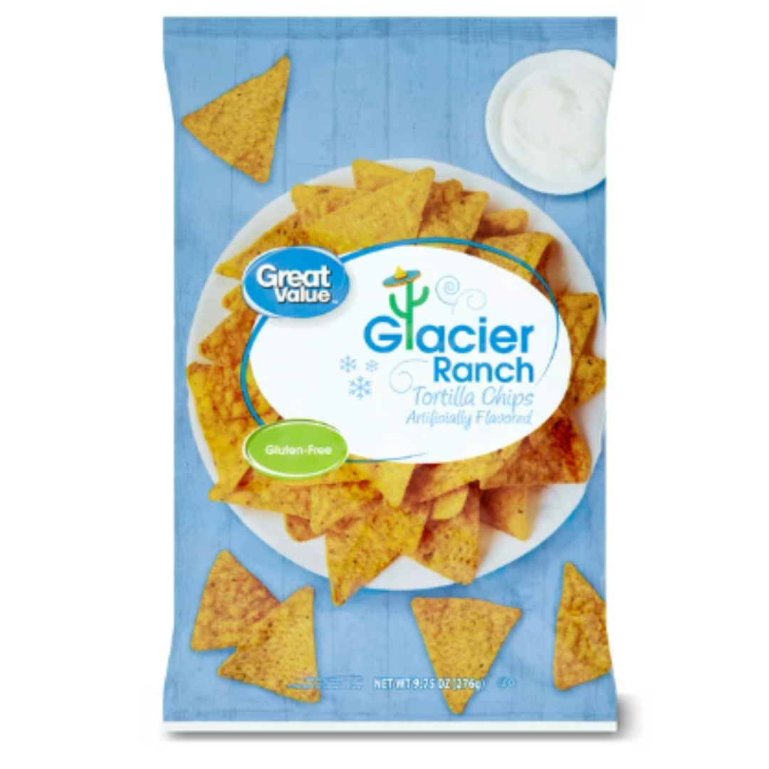 Great Value Glacier Ranch Tortilla Chips, 9.75 Ounce