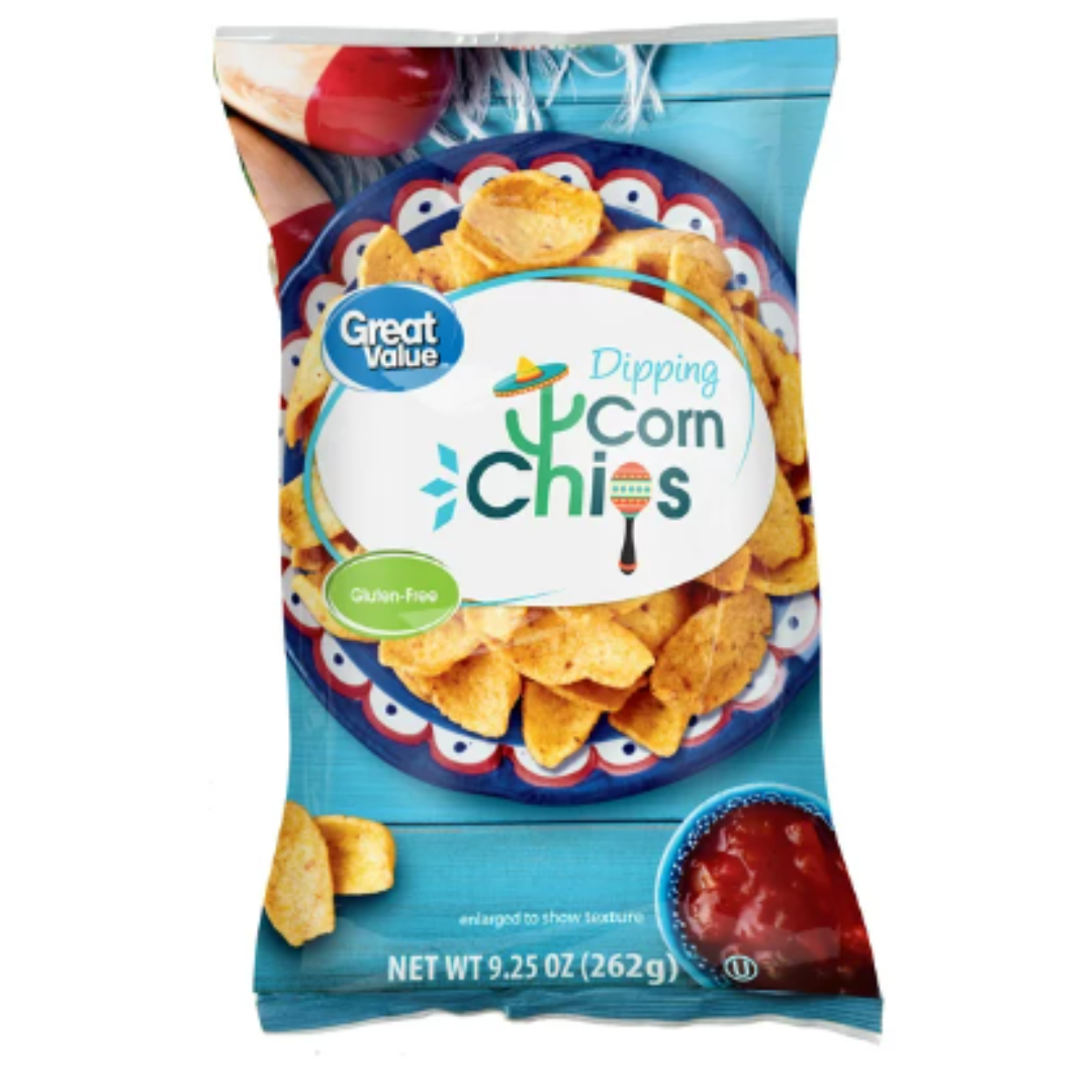 Great Value Dipping Corn Chips, 9.25 Ounce