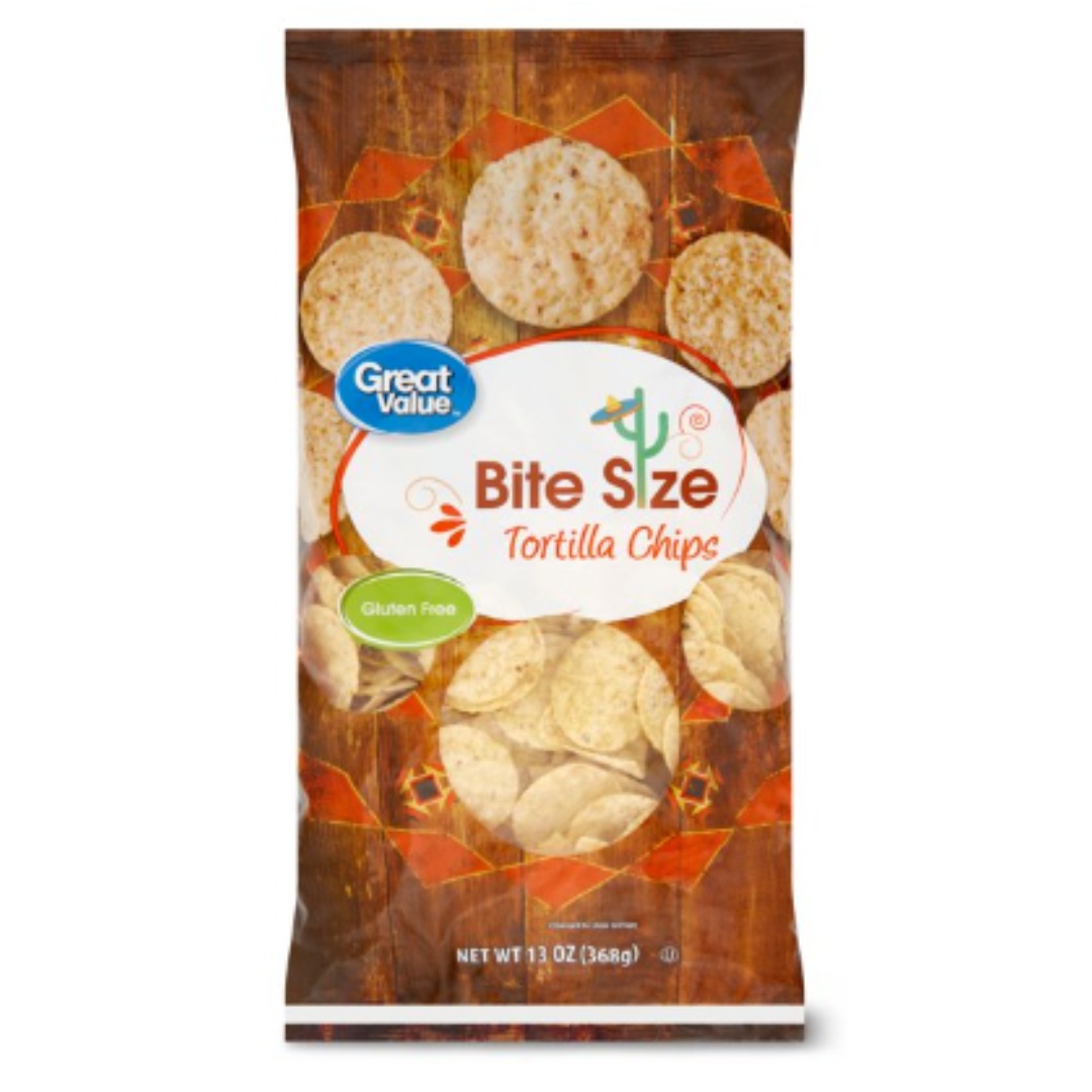 Great Value Bite Size Tortilla Chips, 13 Ounce