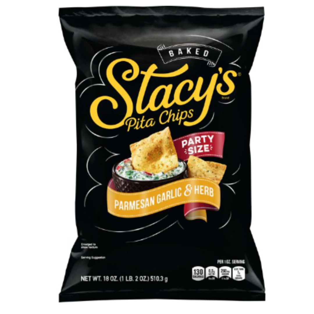 Stacy's Baked Parmesan Garlic & Herb Pita Chips Party Size, 18 Ounce