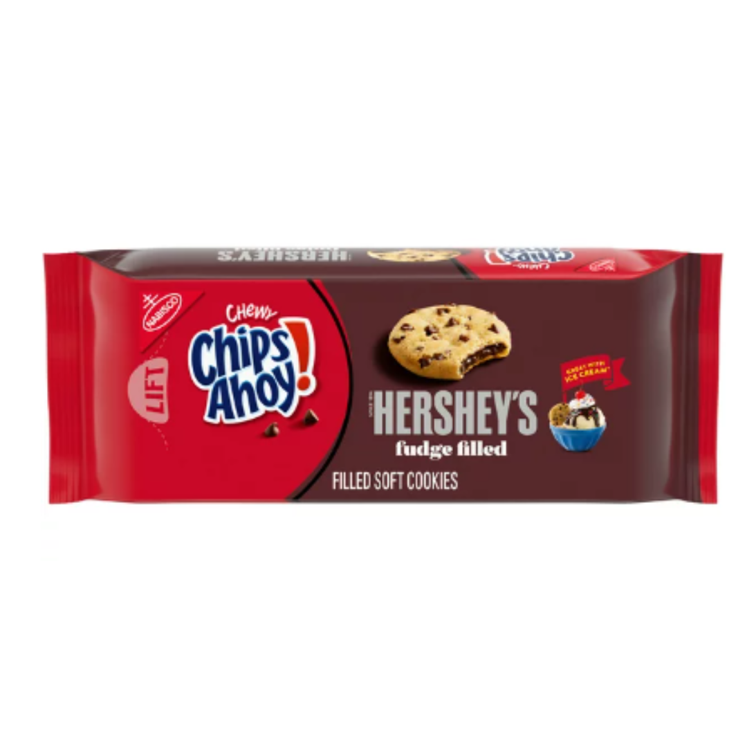 CHIPS AHOY! Chewy Hershey's Fudge Filled Soft Cookies, 9.6 Ounce