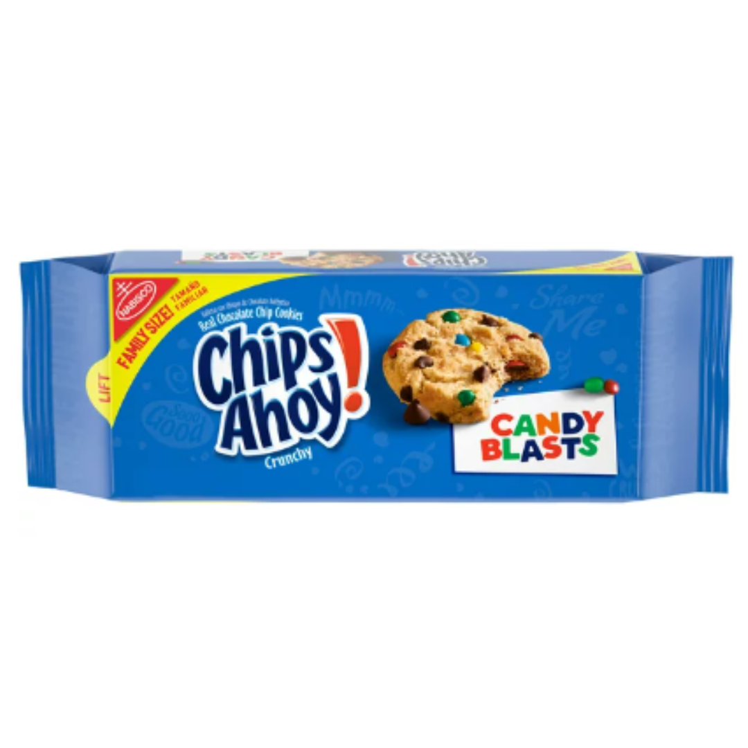 Chips Ahoy! Candy Blast Family Size Cookies, 18.9 Ounce